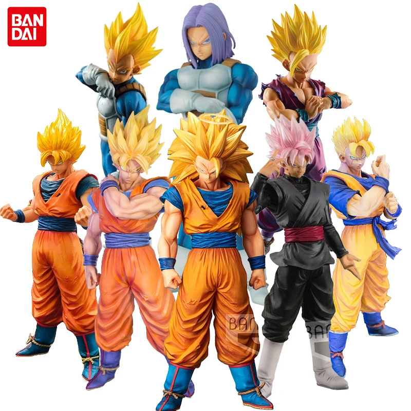 Bandai Dragon Ball Grandista ROS Super Saiya Son Goku Vegeta Bulma Nappa Raditz Anime Figure Toys Collection Model For Kids