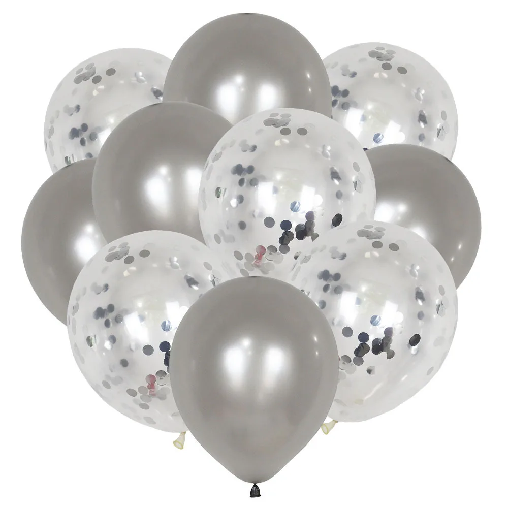 

Internet Celebrity Paper Scrap Sequins Transparent Balloon Set Wedding Celebration Wedding Room Decoration Birthday Party Decor