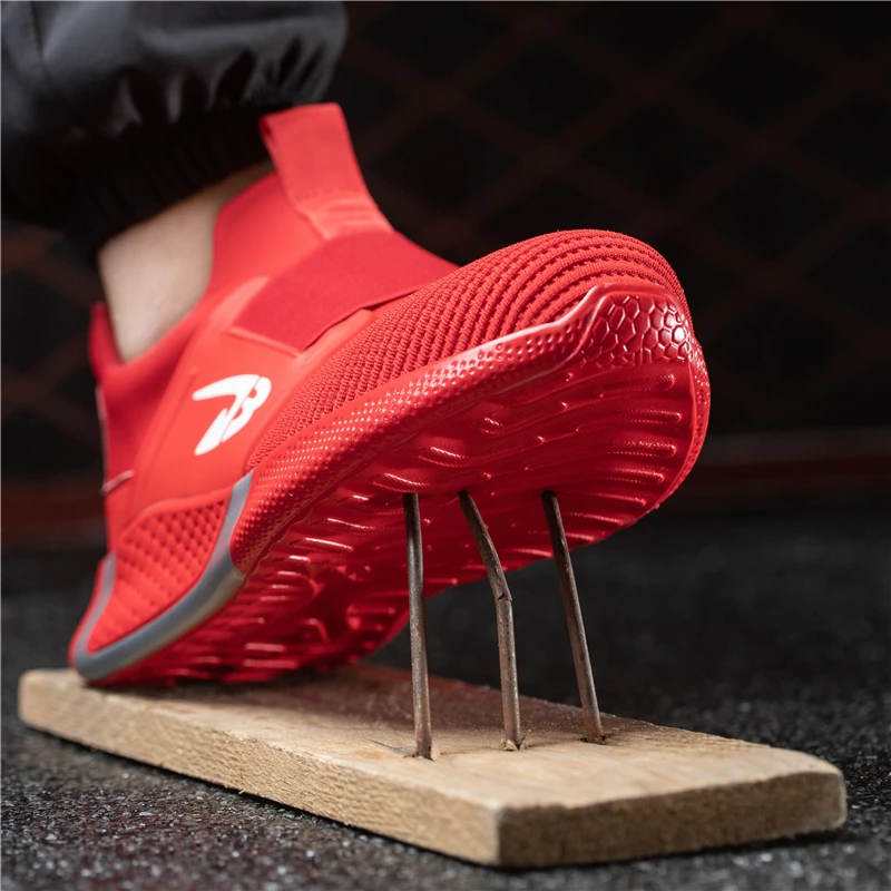 Diansen Work Hiking Boots Sneaker Womens Steel Toe Safety Shoes Protective Sneakers Mens Anti-Puncture Work Boots Breathable