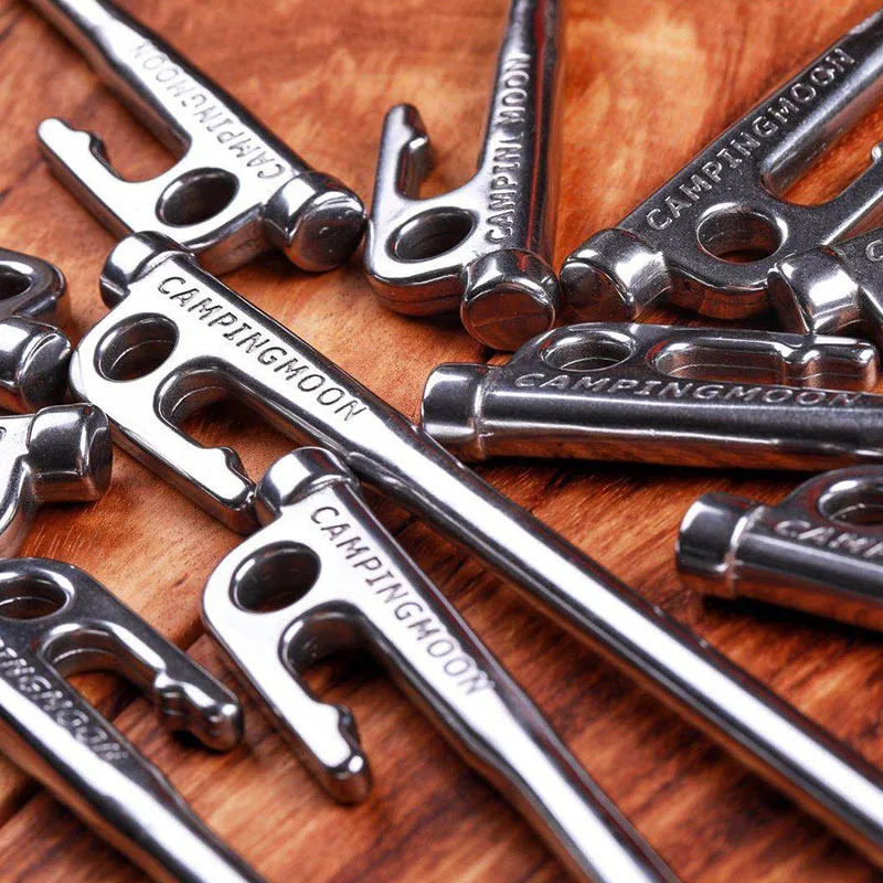

High Strength Stainless Steel Tent Stakes Pegs Outdoor Camping Windproof Hiking Accessories For Hard Gravel Ground 20-40CM Nail