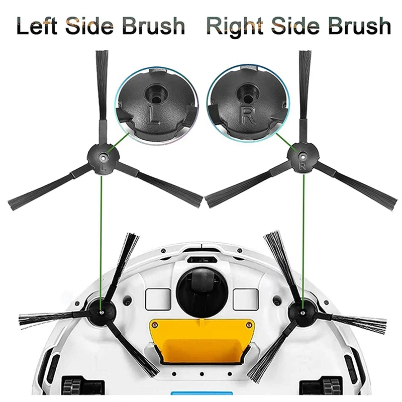 8 шт. боковые щетки для Ilife A6 A8 620 X623 запасные части робота-пылесоса аксессуары