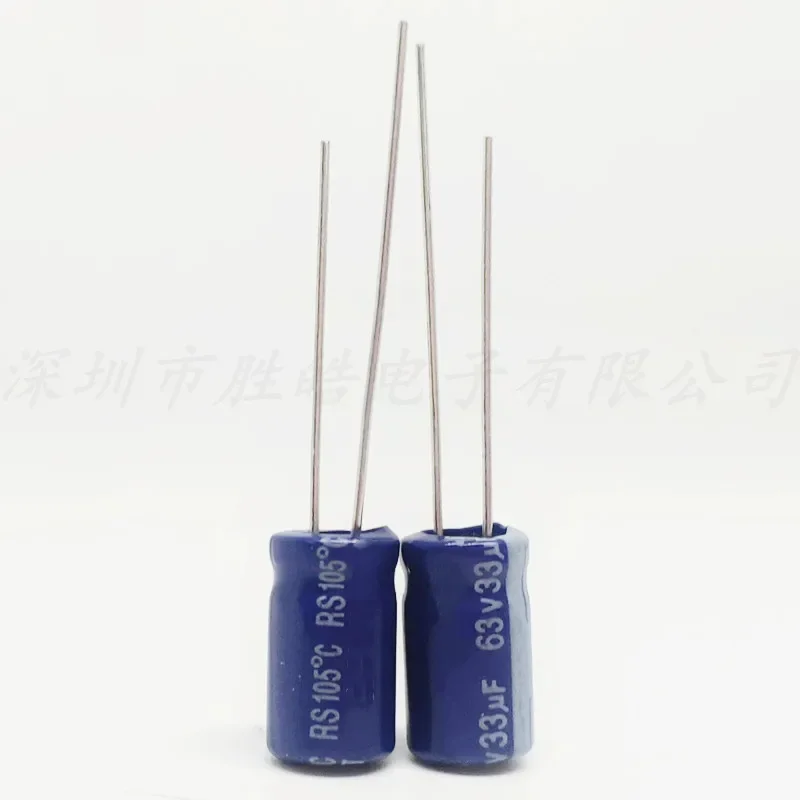 (10 шт./100 шт.) 63 В 33 мкФ серии 8x11 5 мм Высокое качество алюминиевый электролитический