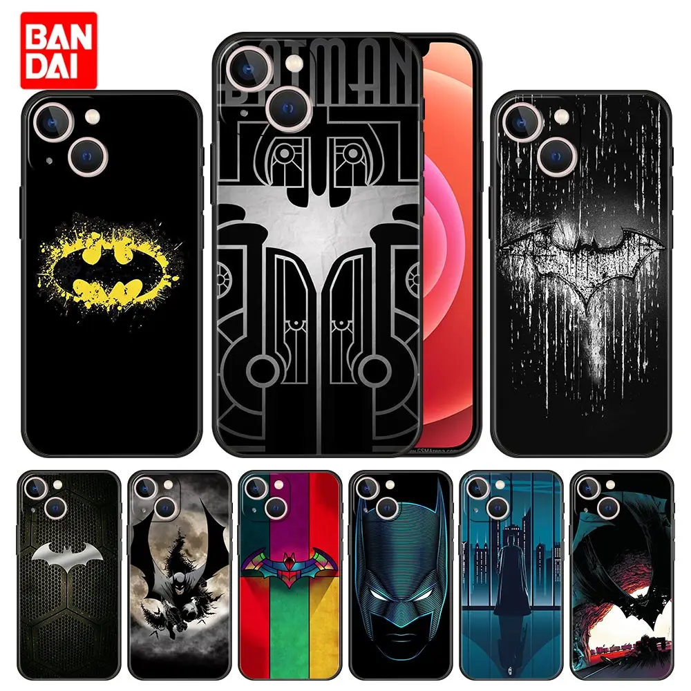 Чехол с Бэтменом и супергероем для iPhone 13 12 11 Pro Max SE 2020 11pro 12pro 13pro Mini мягкий матовый
