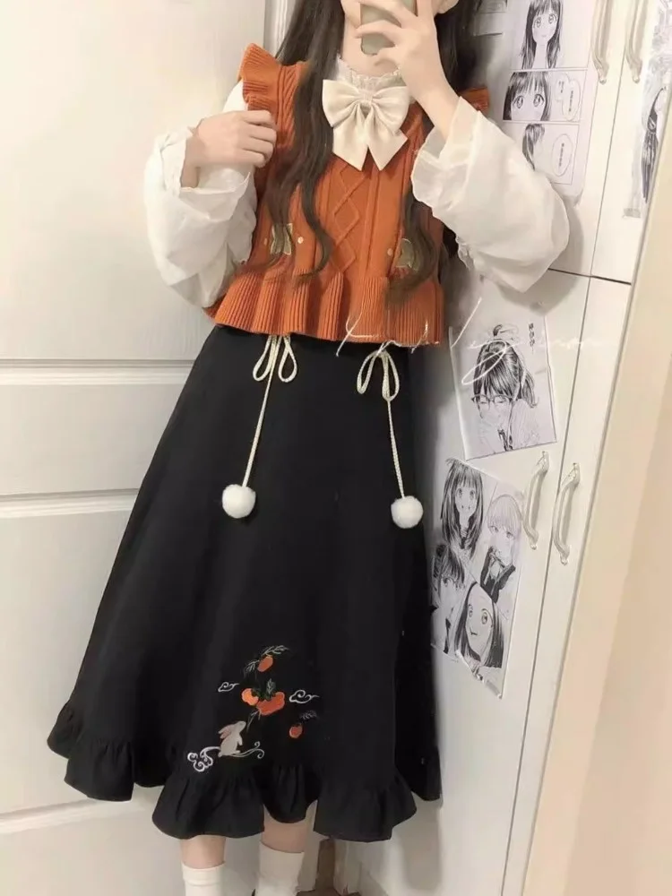 Новый китайский комплект Sle National женский осенний короткий жилет с маленькими