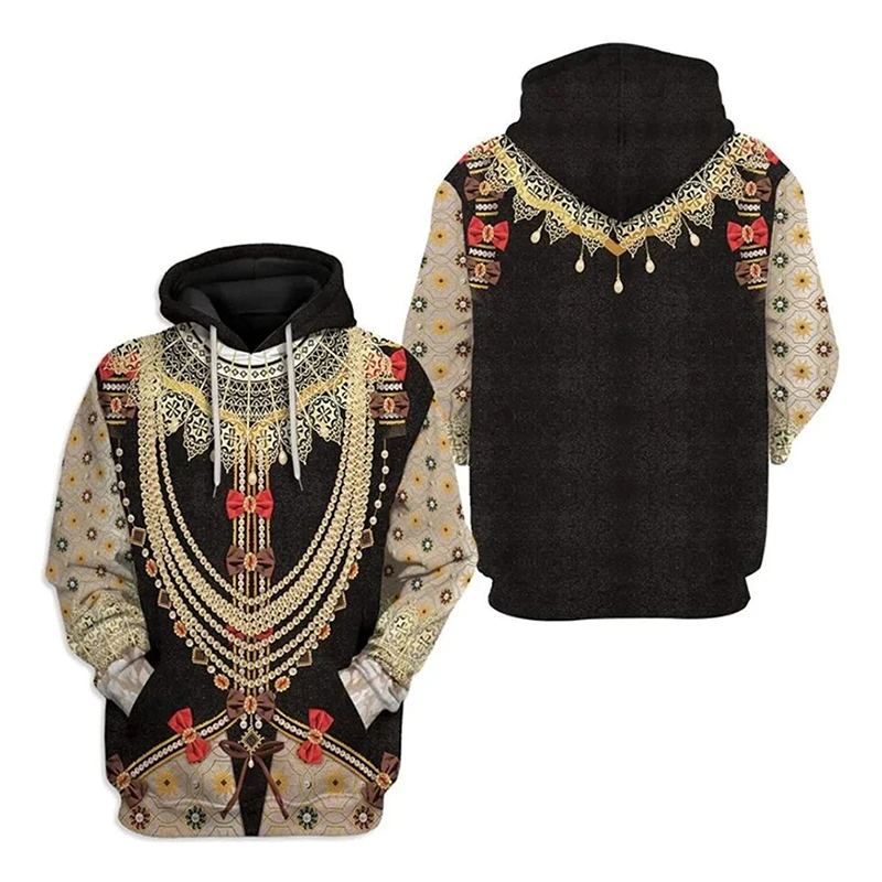 Role Playing Of Historical Characters Hoodie Men's Novel Fashion Harajuku Long Sleeve Pullover Sweatshirt Cosplay Party Hoodies