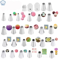 29 styles russian tulip cookie icing piping nozzles stainless steel flower cream pastry tip kitchen cupcake cake decorating tool