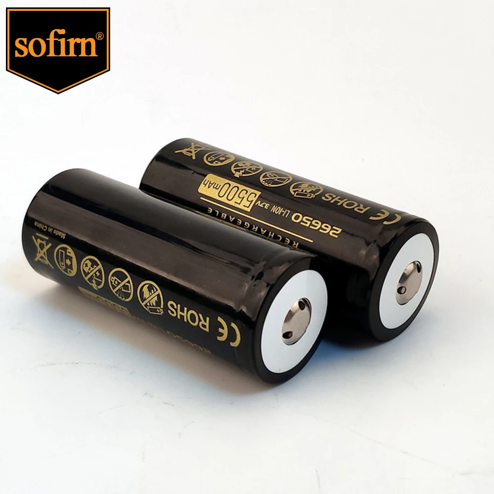 

Sofirn 26650 5500mAh 3.7V Rechargeable (Flat Button)