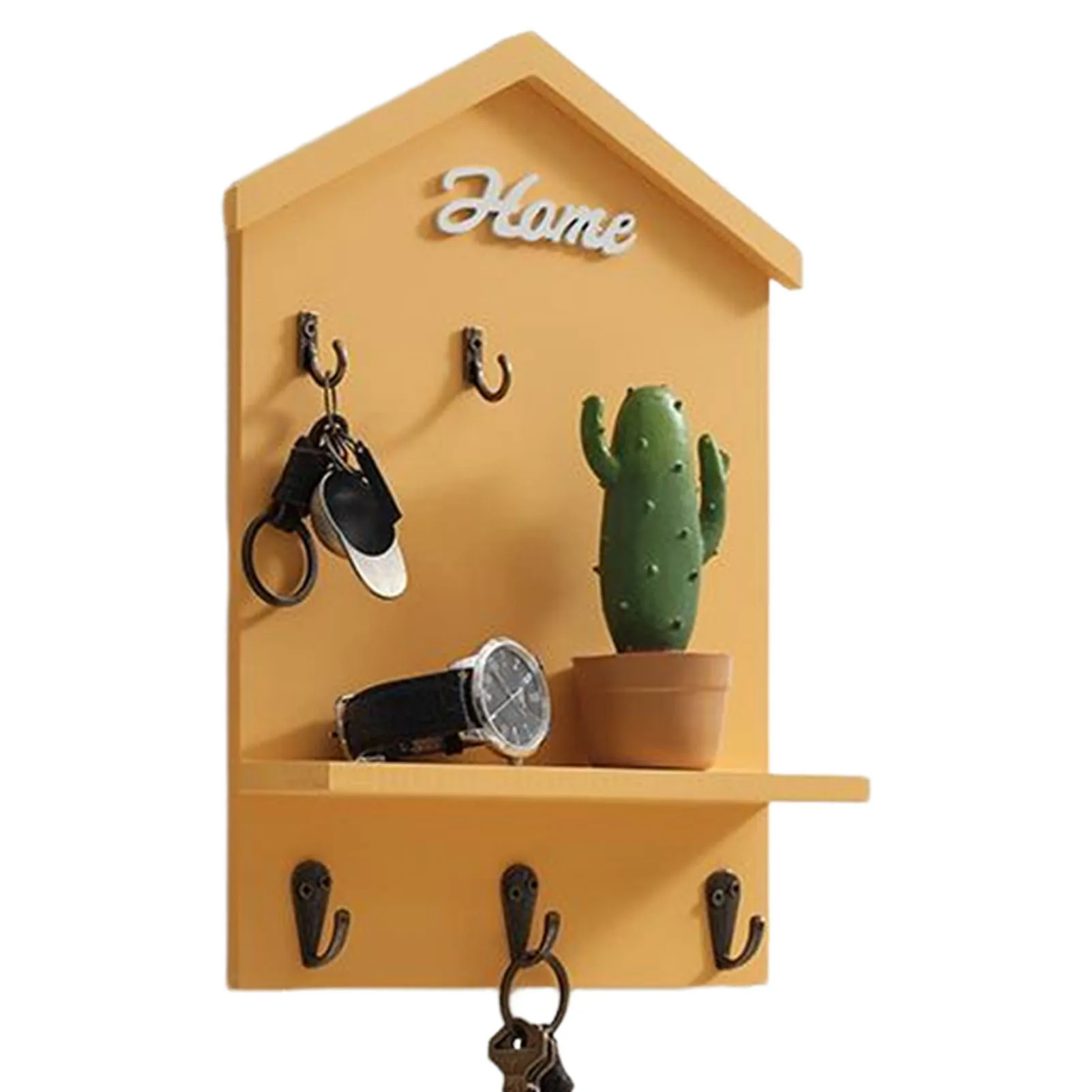 

House Shape Key Holder Hooks Farmhouse Decorative Key Holder Ideal For Schools Home Companies