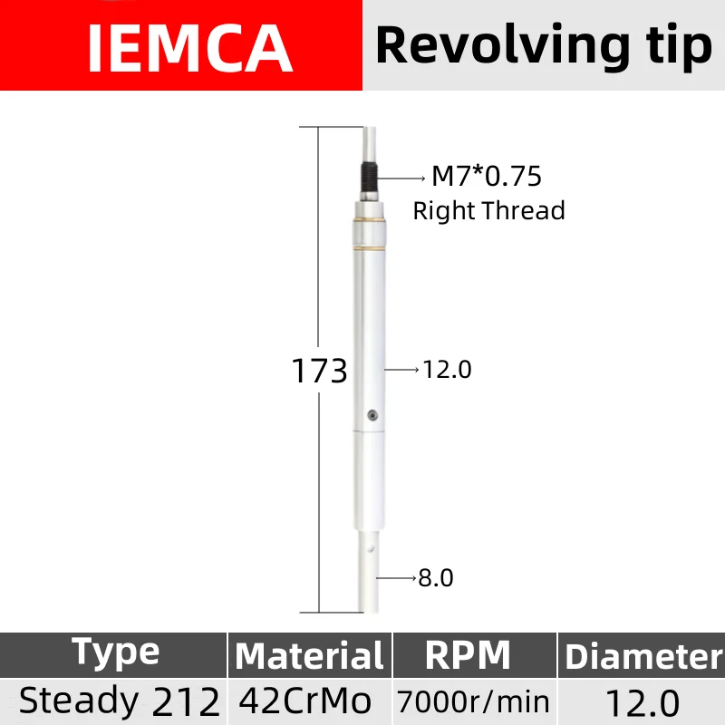 

Вращающийся наконечник Stuka 12# для IEMCA M7*0.75