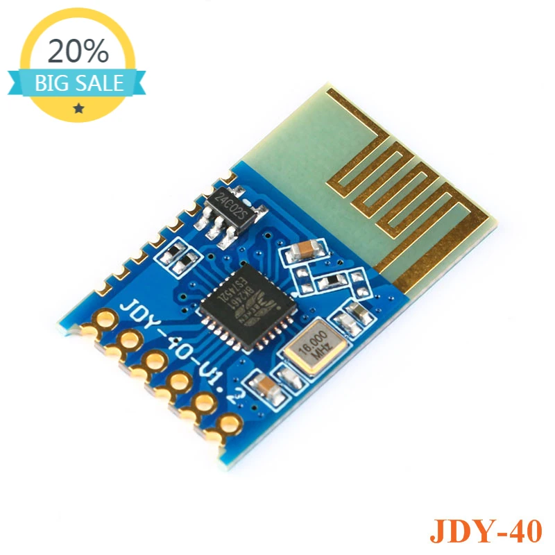 

JDY-40 2.4G Wireless Serial Port Transmission Transceiver and Remote Communication Module IO TTL Diy Electronic For Arduino