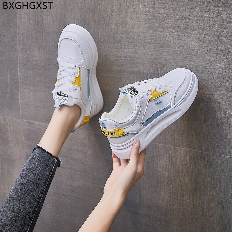 

Platform Sneakers Casuales Running Shoes for Women Chunky Sneakers Fashion Vulcanize Shoes Sneakers Women Leather Casual Shoes