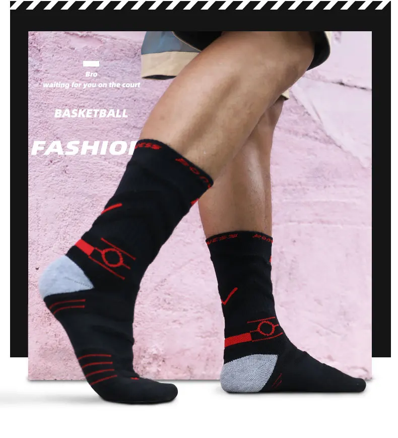 Basketball Ball Men Women Cycling Sock Running Sock Combat Elite Basketball Socks Stockings Basketball Thick Towel Sports Socks