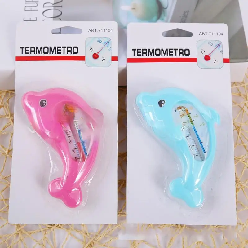 

Baby Care Newborn Scientific Abs Baby Bath Toys Shower Products Childrens Room Temperature Meter Small Dolphin Mini Safety Pc