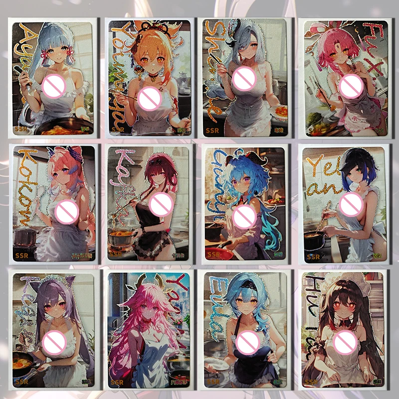 Goddess Story Diary of Flowers SSR card Fu Xuan Nahida Kafka Ganyu Keqing Shenhe boy Коллекция игрушек Подарки на день