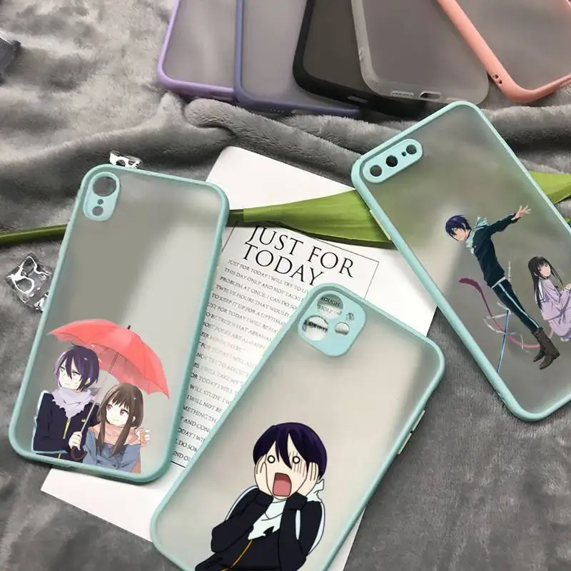 

Japanese Yato Noragami Anime Phone Case matte transparent For iphone 7 8 11 12 13 plus mini x xs xr pro max cover