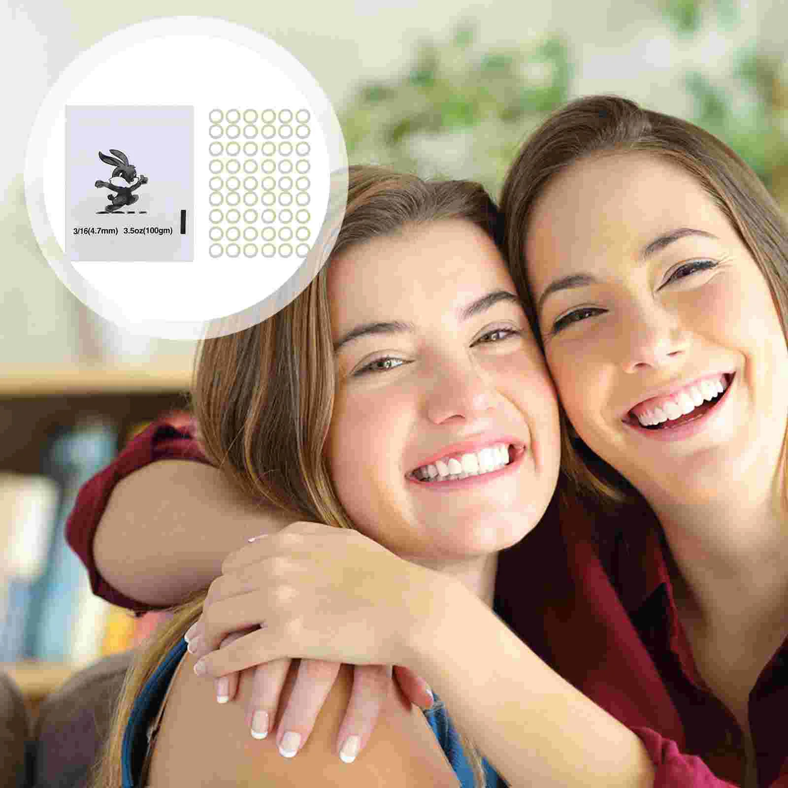 

500Pcs Rubber Bands Durable Practical Professional Braces Elastic Bands for Men Women