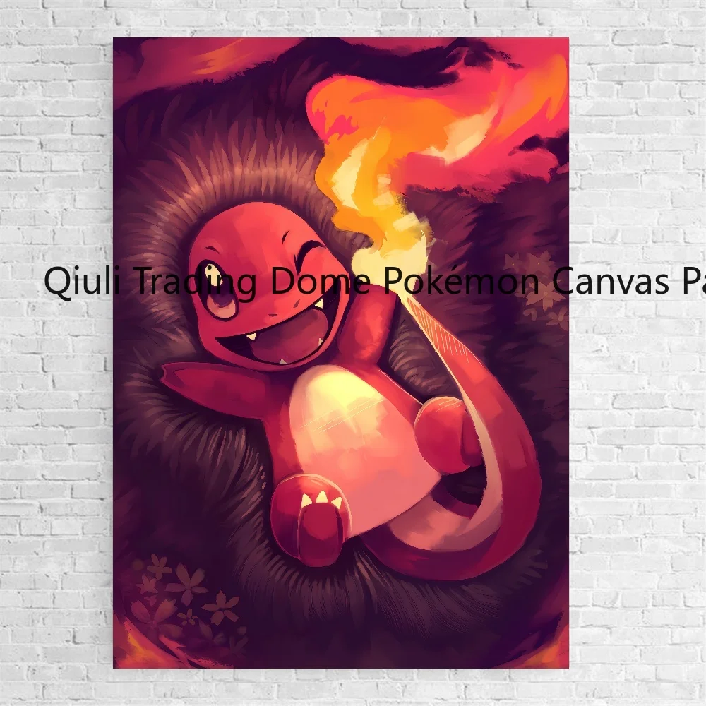 Картины на холсте из аниме Покемон Пикачу Charizard Room Home Hd-печать художественные