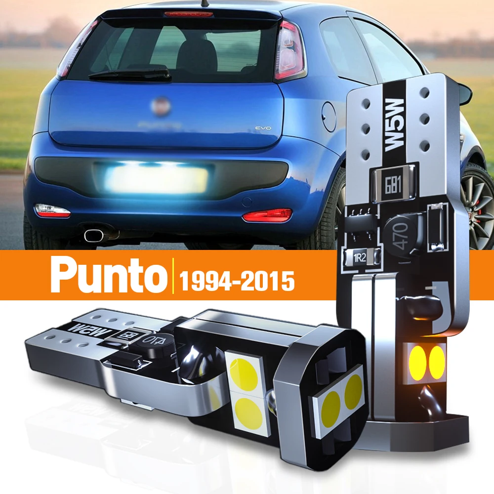 

2x LED License Plate Light For Fiat Punto 1994-2015 2005 2006 2007 2008 2009 2010 2011 2012 2013 2014 Accessories Canbus Lamp