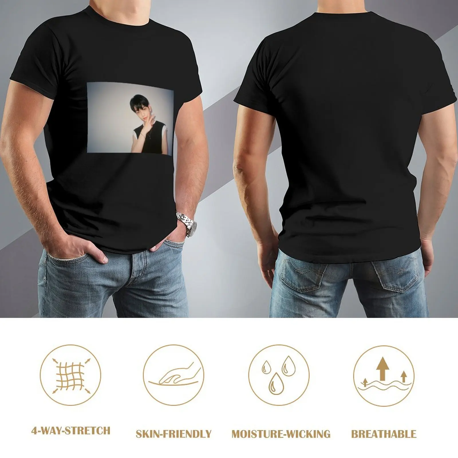 TXT Soobin T-Shirt винтажные быстросохнущие мужские высокие футболки