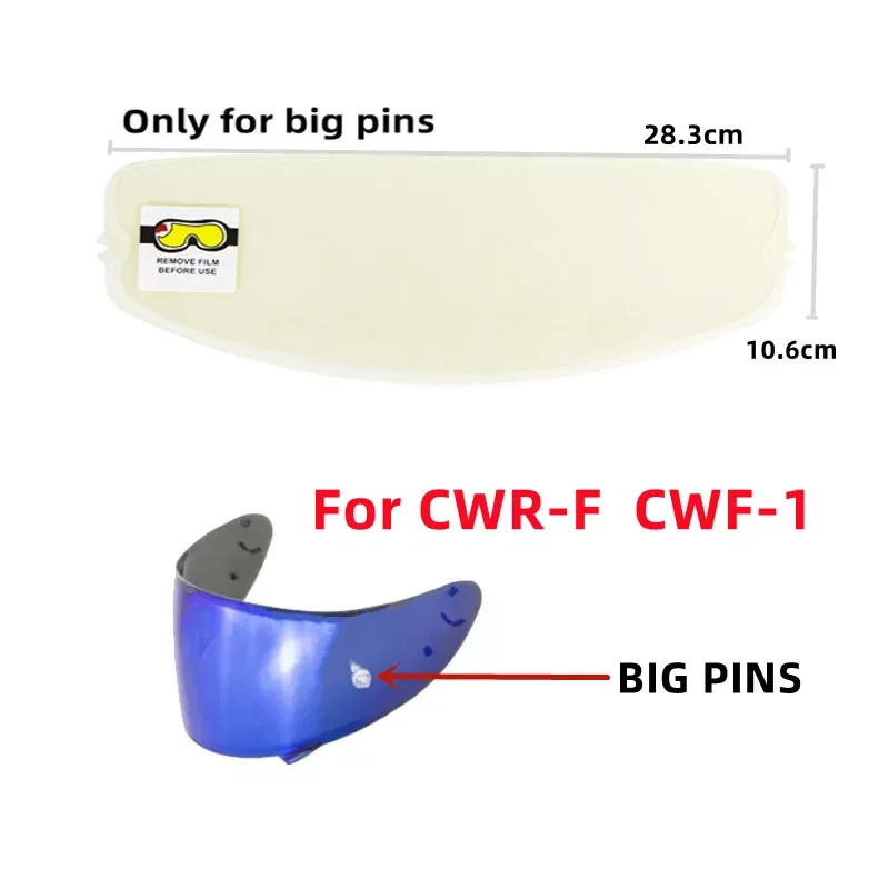

Motorcycle Helmet Visor Anti Fog Patch Film for SHOEI X14 CW-1 CWR-1 CNS-1 CNS-3 CWRF CWF1 Lens Sticker Motor Racing Accessories