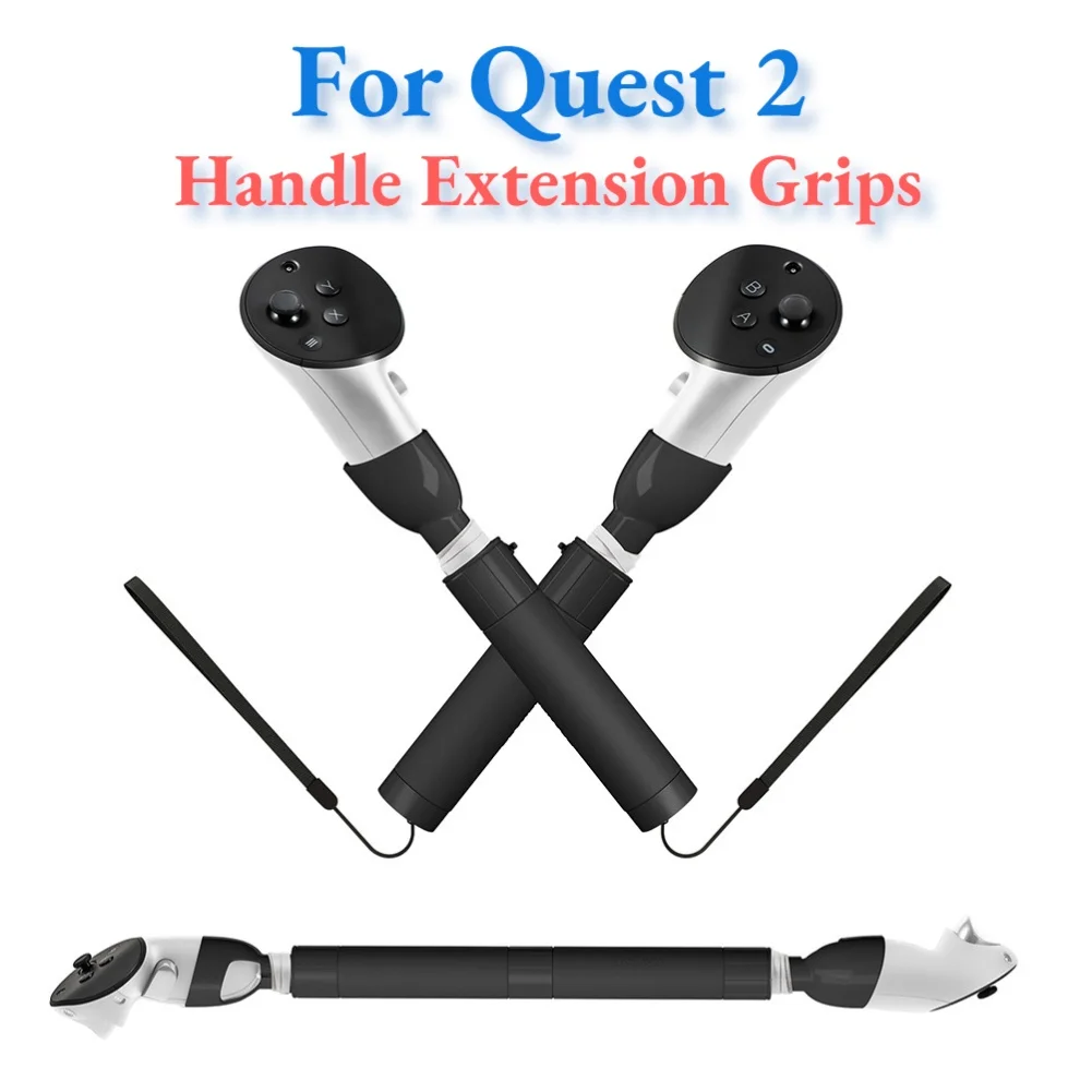 

2pcs VR Controllers Long Stick Handle for Meta Quest 2 VR Accessory Tennis Baseball Enhance Immersive Oculus VR Game Experience