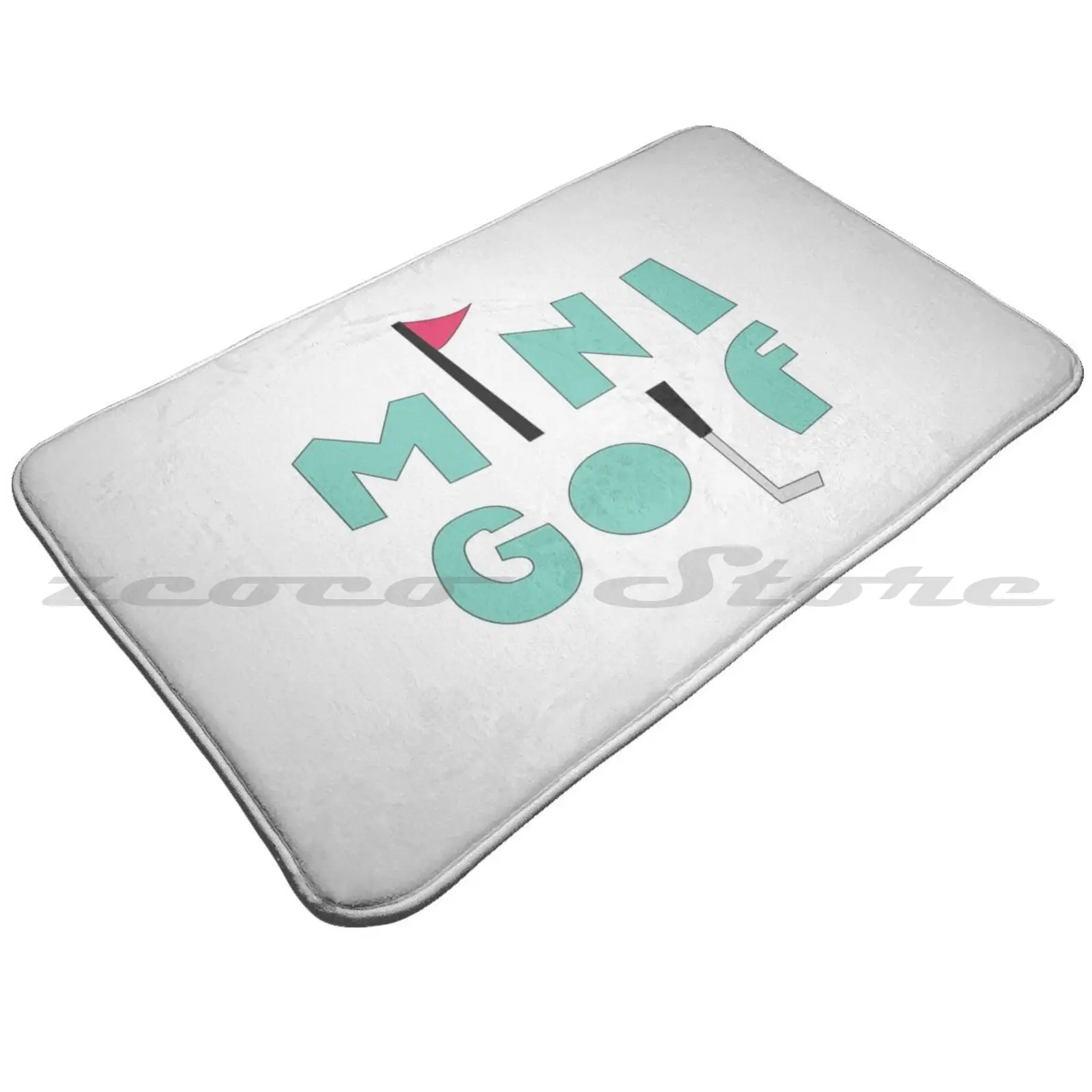 Мини ковер в стиле гольф влагопоглощающий нескользящий дверной коврик для