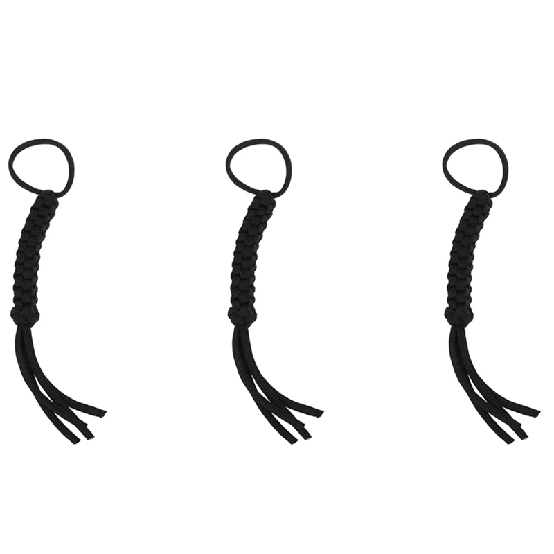 

3 х ткацкий нож на шнуре Para (парашютный шнур), ткацкий квадратный черный-Магнитный нож, фонарик, брелок и т. д.