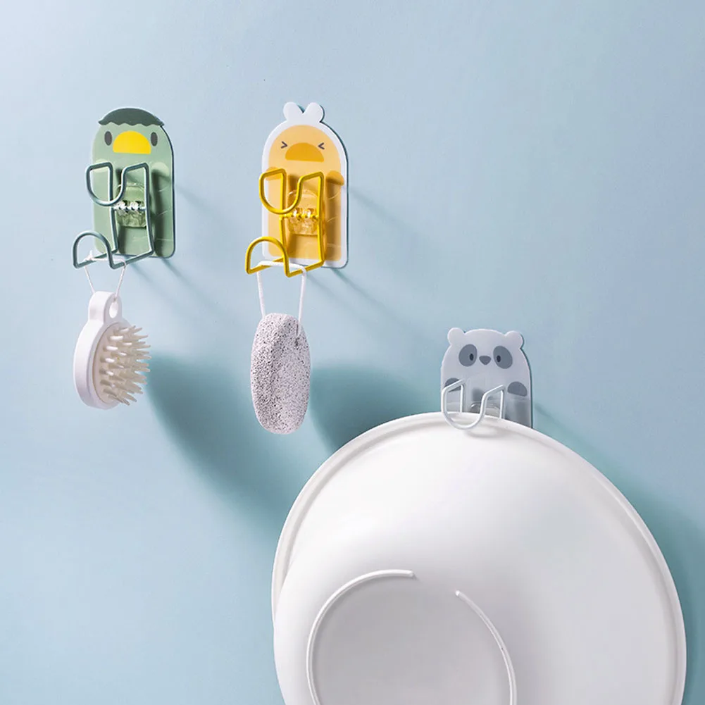 

Punch-free Bathroom Washbasin Stand Wall Hanging Basin Storage Rack Bathroom Sticky Hook Kitchen Wall Shelf Home Wall Hook