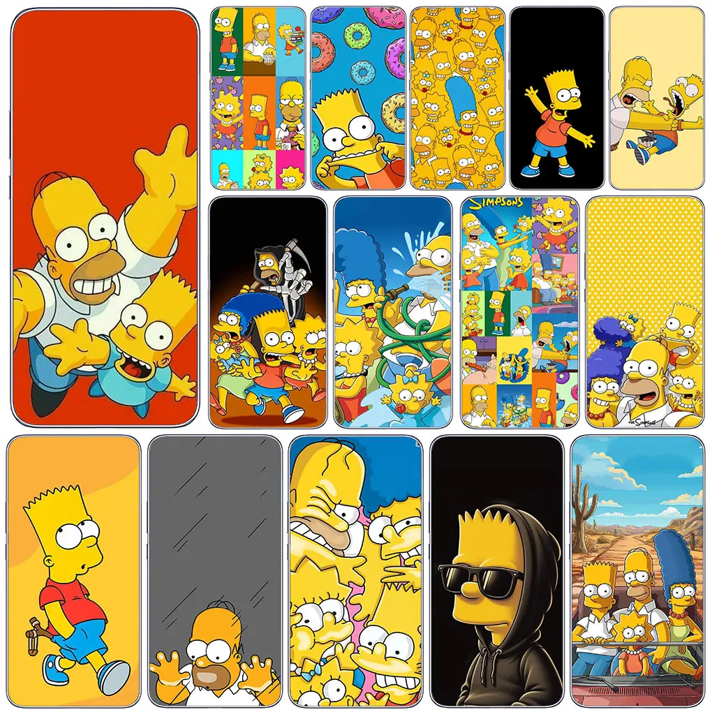 The Wallpaper S-Simpsons-Anime Casing for Samsung Galaxy A04 A14 A23 A34 A54 M23 M33 M52 M53 M30S M31 M51 A06 A16 Cover Case