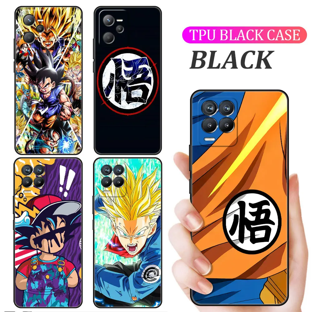

Case For Oppo Realme 8 GT Neo 3 2 Pro 10 9 8 7 6 Pro 8i C35 C21 C21Y Luxury Bumper Black Phone Cover Dragon BALL DBZ TPU Fundas