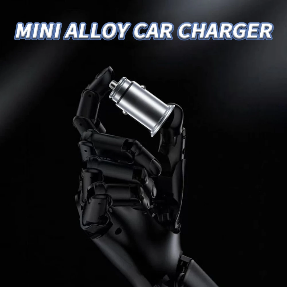 Автомобильное зарядное устройство с двумя портами USB C 48 Вт адаптер питания для