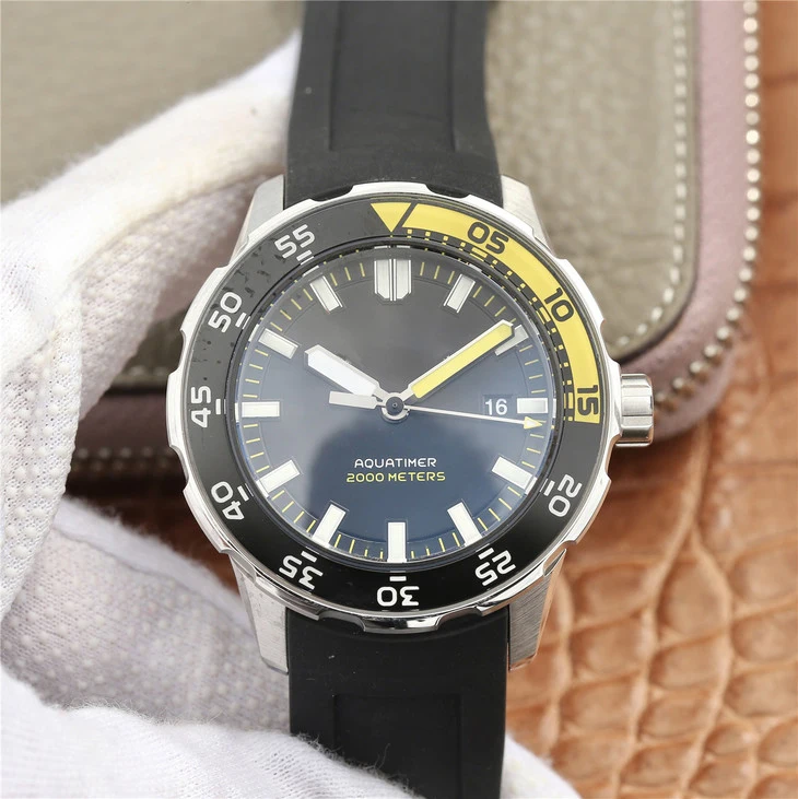 

Men's watch Ocean 44mm I-W-356802 original authentic open mold automatic mechanical movement silicone strap