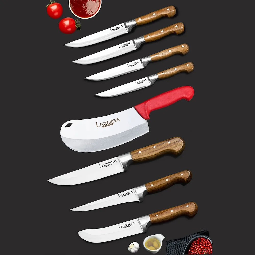 

Набор кухонных ножей из мяса, хлеба, овощей, фруктов, лука, нож для салата
