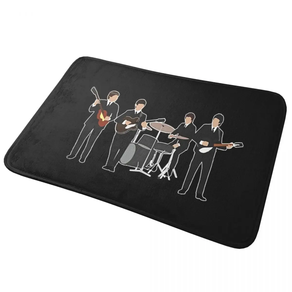 

Beatle Line Up Doormat Non-slip Super Absorbent Bath Mats Home Entrance Rugs Kitchen Bedroom Carpet Outdoor Footpad