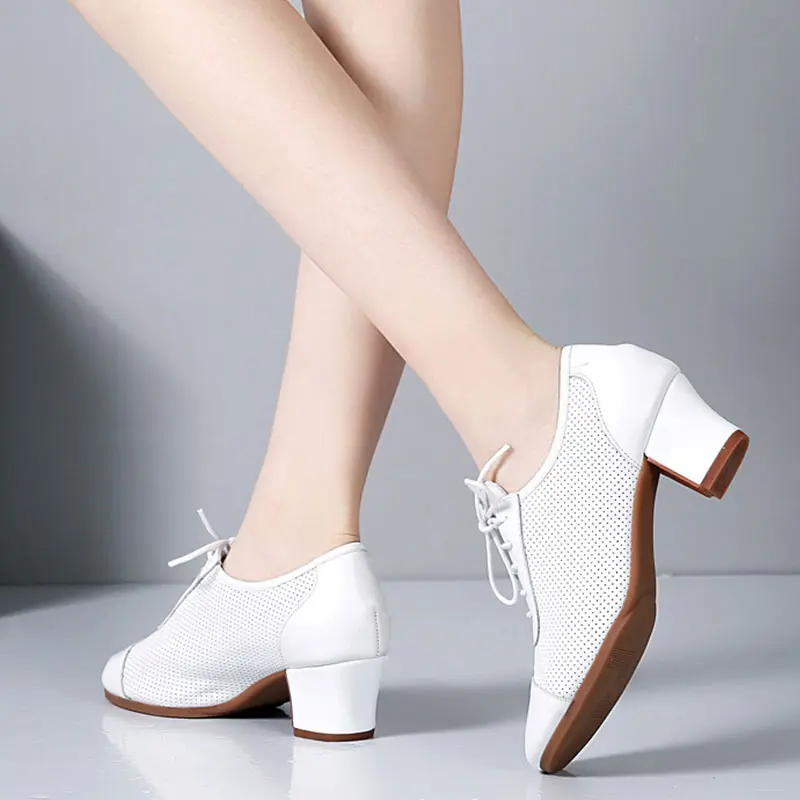 Jazz Latin Woman Dance Shoes Ballroom Salsa Latino 5cm Heels Female Modern Training Dancing Sneakers Zapatos baile latino mujer