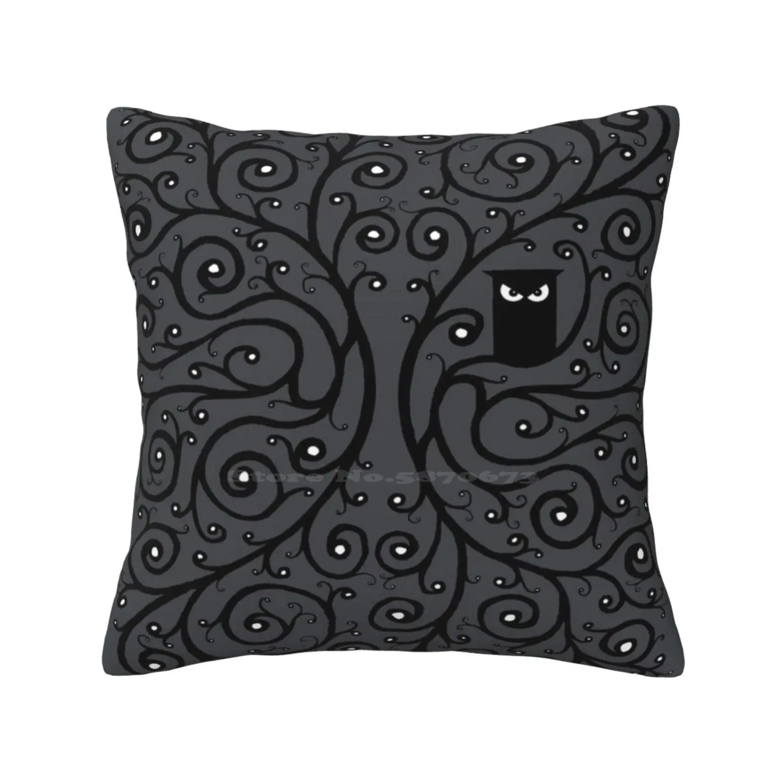 Декоративная подушка с совой наволочка изображением совы наблюдения за