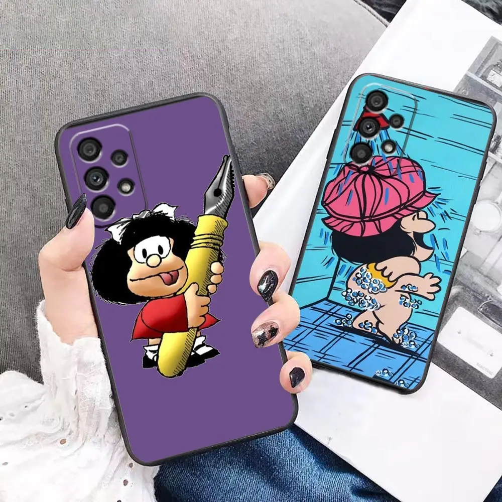 

Case For Samsung A11 A12 A13 A14 A21s A22 A23 A31 A32 A33 A41 A42 A51 A52 A52s A53 A73 4G 5G Case Hot Mafalda YNDFCNB