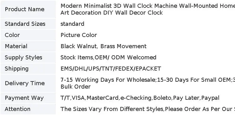 DIY Wall Clock Personalized Art Decorate Mute Wall Decor Clock Modern Design Minimalist Home Creative Luxury Decoration Watch