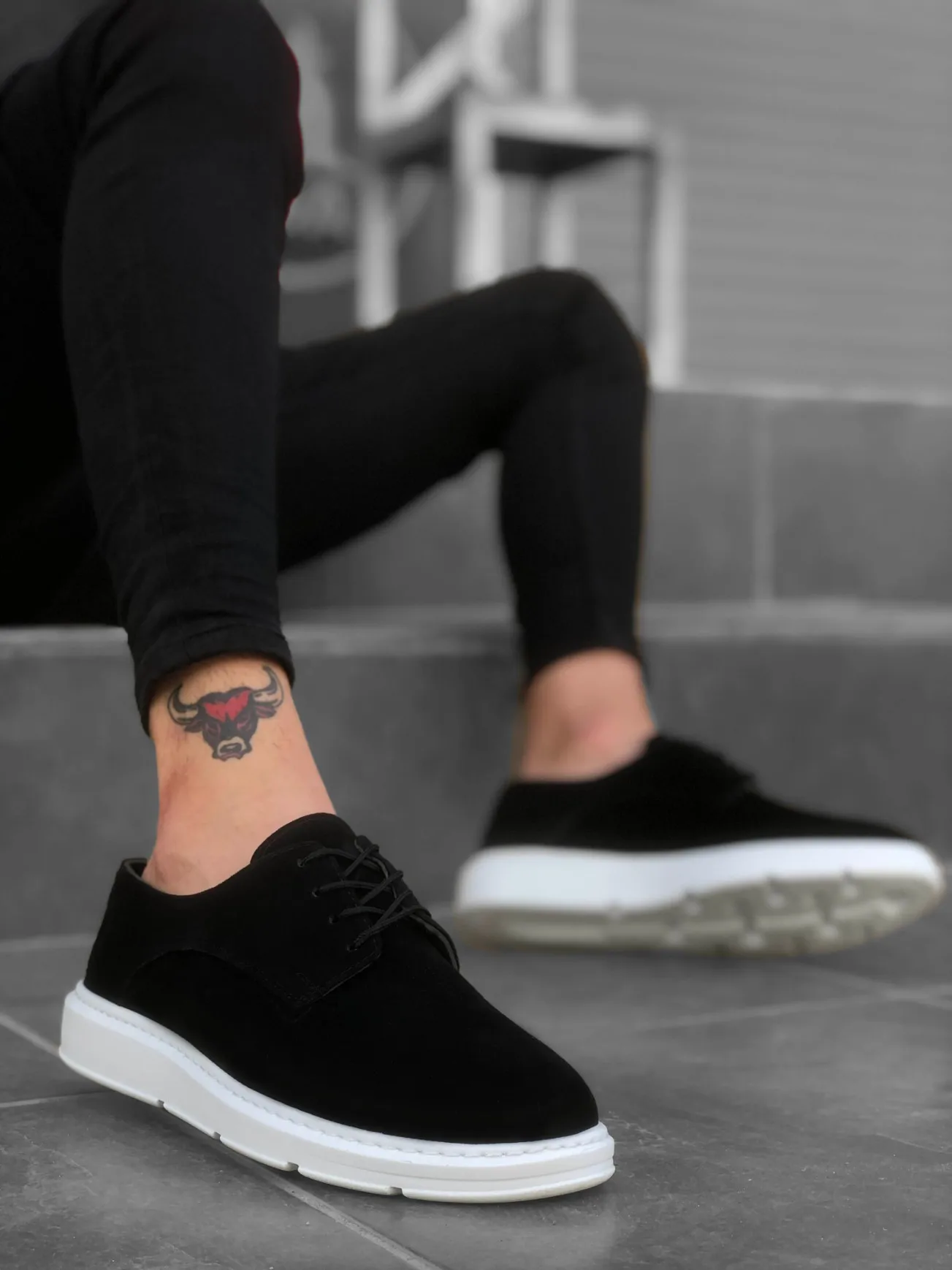 

BA0003 Laced Classic Sports Linen Black White New Season Men's and Women's Shoes Black Faux Leather Lace-up Unisex Sports Shoes Comfortable Flexible Fashion Wedding Orthopedic Walking Sports Lightweight Odorless Runnin