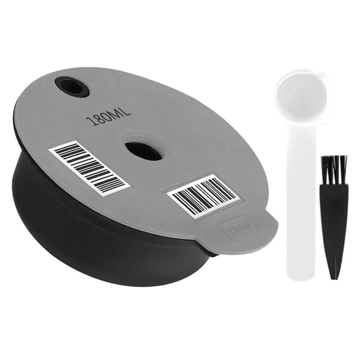 

Reusable Coffee Capsules,for Bosch-S Tassimo Machines,Coffee Pods with Readable Barcode,Make Your Favorite Coffee,180Ml
