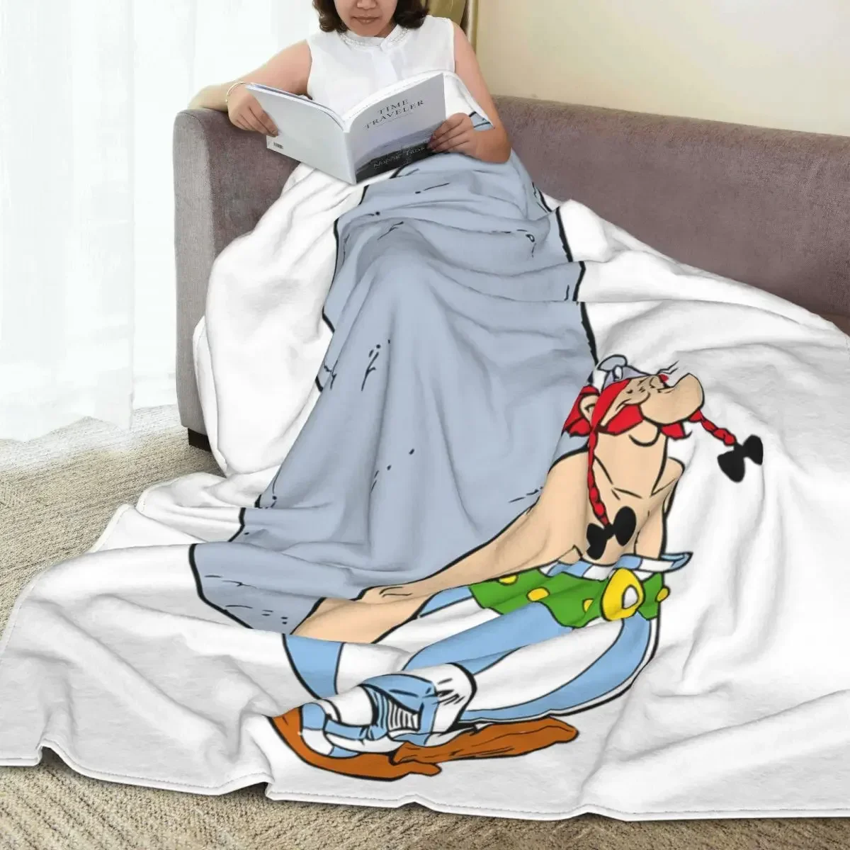 Флисовое одеяло Obelix Asterix одеяла для дивана спальни супер теплое