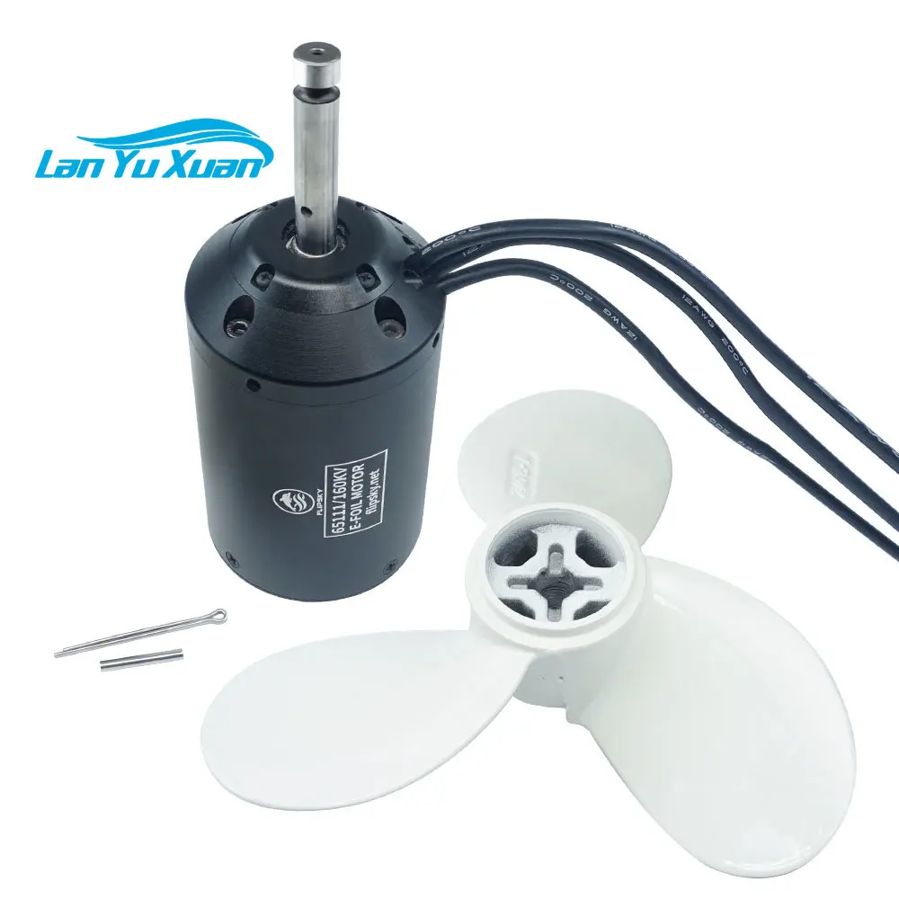 

Flipsky IP68 Waterproof Brushless DC Motor 65111 160KV 3000W for Surfing Boat Underwater Thruster | Hydro | Efoil