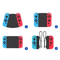 5 in 1 connector pack for nintend switch for joy con gamepad game controller leftright abs hand grip case handle holder cover