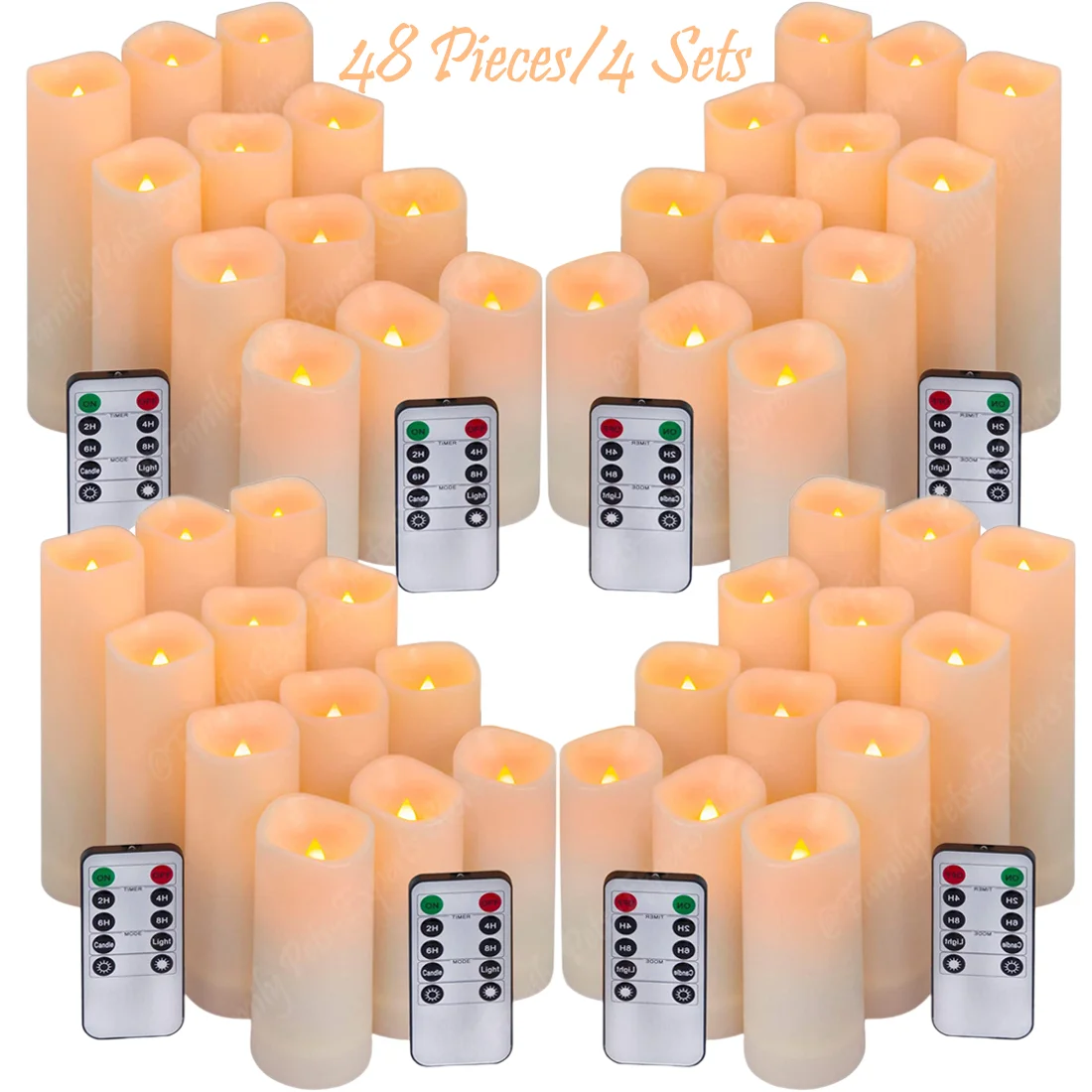 

Беспламенные Свечи, Свадебные свечи, фотосвечи с мерцающим пламенем на батарейках, поддельные свечи, голосовые свечи с дистанционным управлением, 12/48 шт.