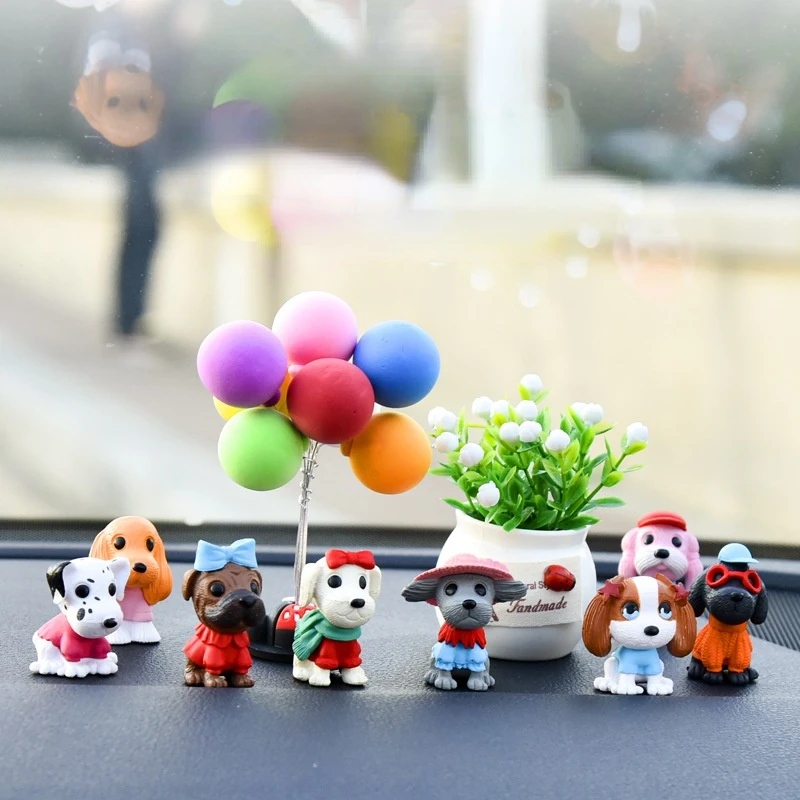 

Cute puppy car ornaments cartoon dog center console car ornaments interior supplies gifts car decoration accessories