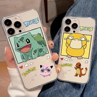 pokemon pikachu ultra thin clear phone case for apple iphone 13 12 11 pro 12 13 mini x xr xs max se 5 6 6s 7 8 plus back