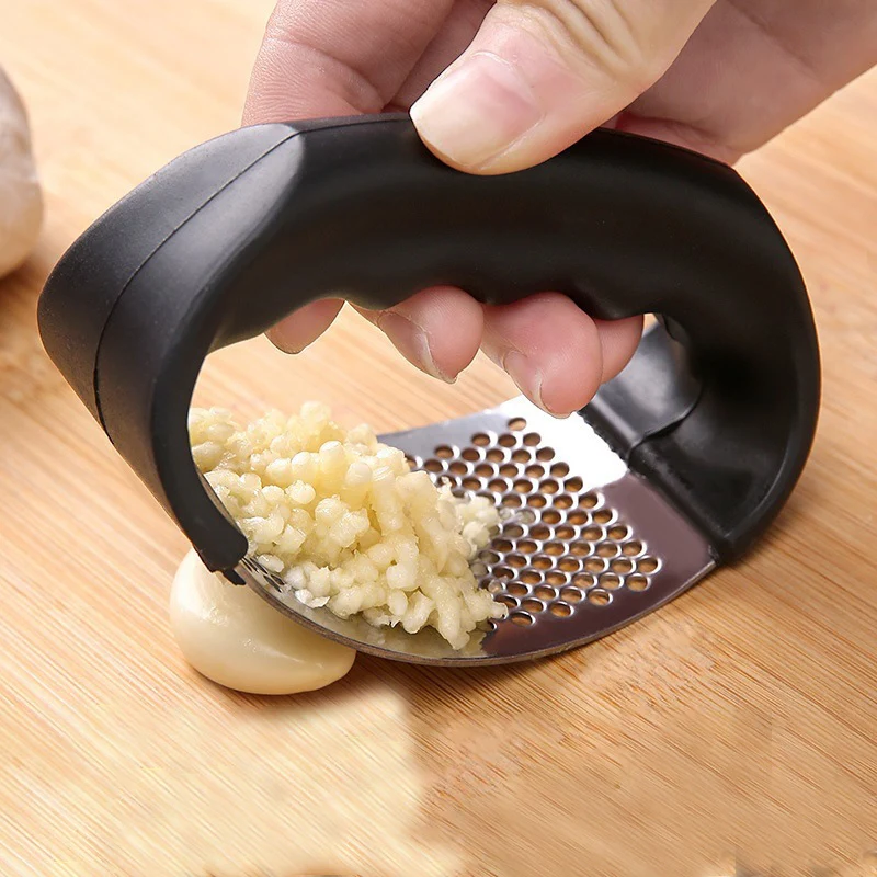 

Пресс для чеснока, измельчитель чеснока ручной, измельчитель, Ручной пресс для чеснока из нержавеющей стали, кухонный ингредиент, приспособ...