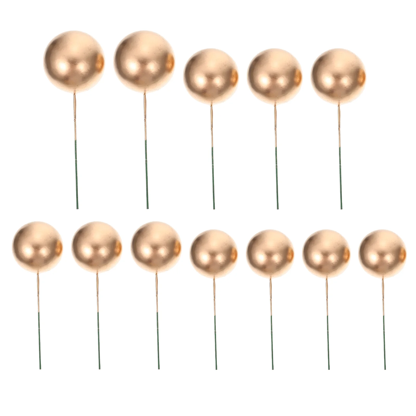 

12 Pcs Round Ball Cake Topppers Artificiales Para Rose Decorations