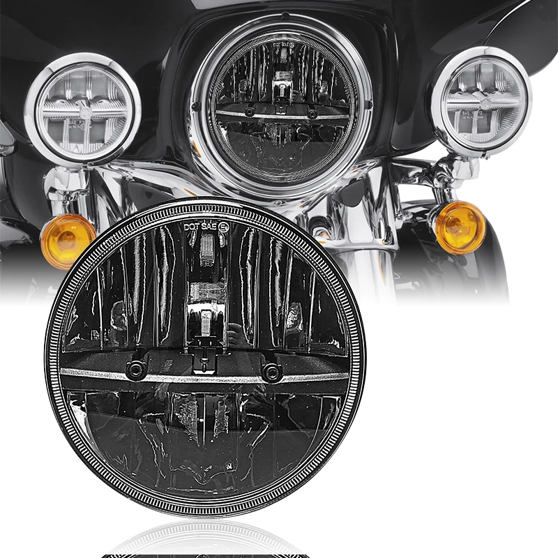 

Motorcycle 7 inch LED Headlight for Harley Touring Ultra Classic Electra Street Glide Road King Yamaha for 93-08 Ducati Monster