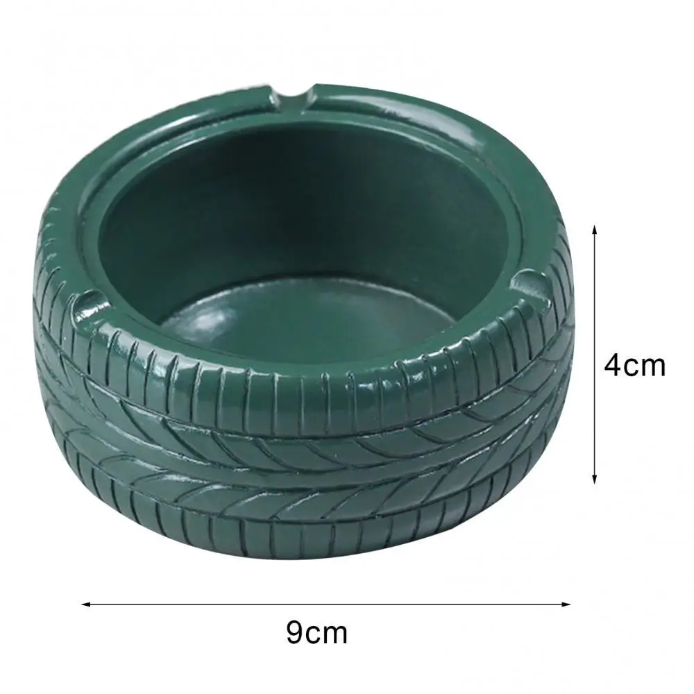 

Resin Crafts Retro Decorative Ashtray Tray Holder Distressed Tire Ashtray Ash Storage Case Desktop Decor Smoke Cup Holder